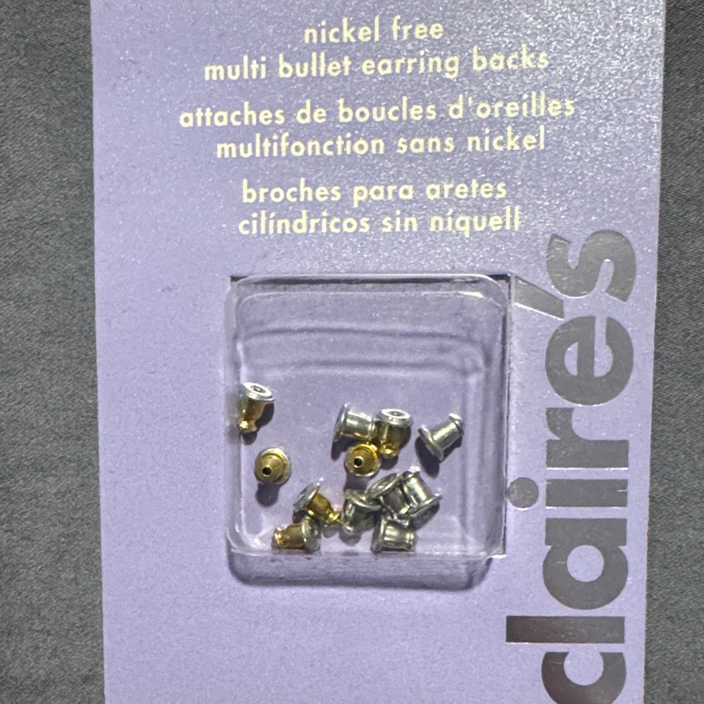 Claire's Silver and Gold Earring Backs